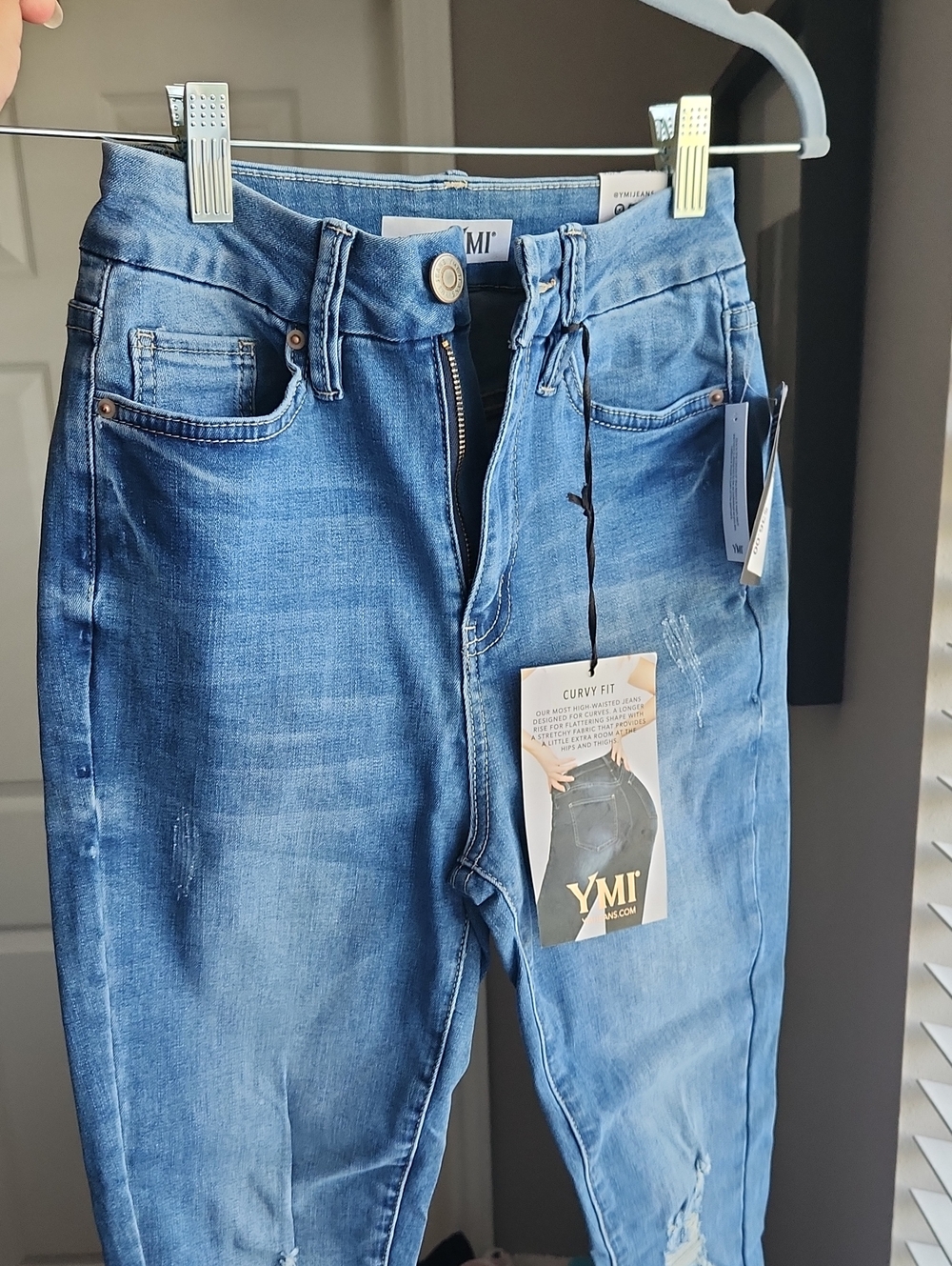 NWT YMI  Light Blue Slim Ultra High Skinny Curvy Fit Jeans